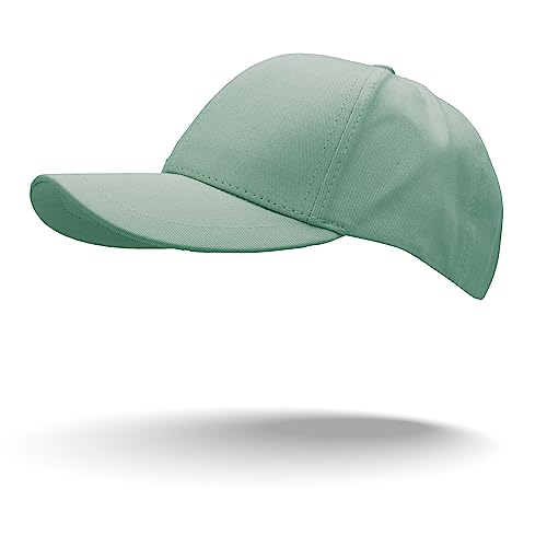 Colours & Beauty Cappello da Baseball Unisex Adulto in Cotone Verde Salvia Regolabile   Cappello con Visiera da Donna   Cappellino Uomo con Visiera   Cappello Estivo   Cappello Casual   Snapback