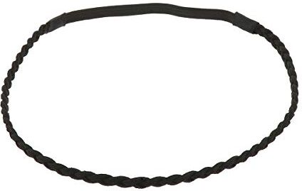 moonbow Fascia Capelli Donna Nero Fascia Intrecciata Suede Semplice e Liscia aspetto Velluto Fascia Sottile Taglia unica Headband Matrimonio Vintage Look originale Boho, Hippie chic