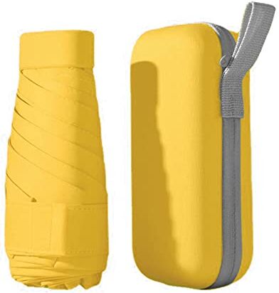 Jodsen Mini Ombrello da Tasca,6 Stecche Mini Ombrello Pieghevoli Antivento Portatile Ombrello da Viaggio Pioggia e Sole Piccolo compatto Ombrello da donna Piccolo ombrello anti-UV per pioggia