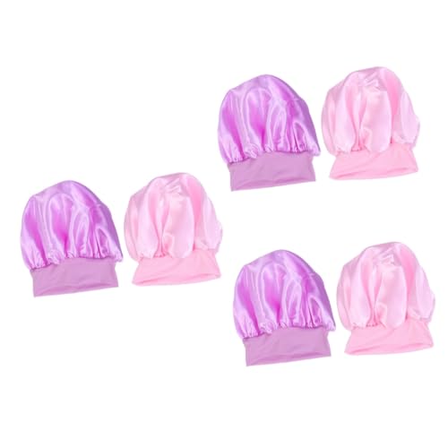 Didiseaon 6 Pz Cappello Rosa Cappellino Rosa Cappello Viola Cuffia Viola Cuffia per Ragazze Cuffia Rosa Tappo Bidet Sciarpa Tappo per chemioterapia Berretto da Notte Mancare