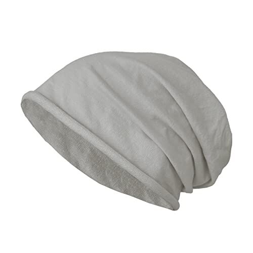 JOPHY & CO. Berretto 100% cottone Elastico e Lungo Unisex per Adulti Uomo Donna e Bambini Cappello in Stile Slouch Leggero cod.1213 (Fango, Bambino)