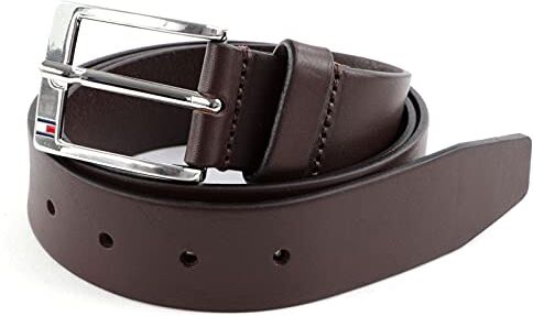 Tommy Hilfiger Cintura Uomo New Aly Belt Cintura in Pelle, Marrone (Testa Di Moro), 85