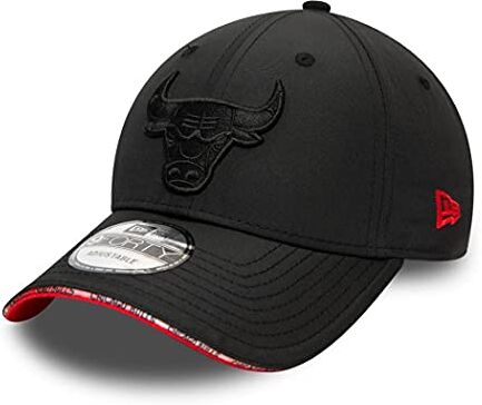 New Era Chicago Bulls cap NBA Basecap 9Forty verstellbar Basketball Snapback Kappe Pipe Pop Schwarz One-Size