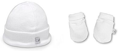 Bimbi – Pack di 2 berretto e guanti, colore: bianco