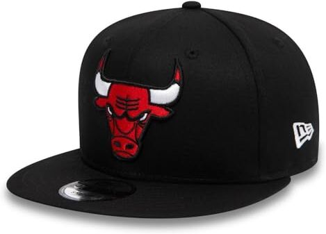 New Era Chicago Bulls NBA Essential Nero 9Fifty Berretto Snapback Regolabile