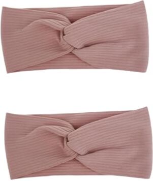 MAGICLULU 2 Pz elastica testa pregiata accessori per da donna elastici scrunchies cerchietti cerchietto per copricapo in cotone cravatta per rosa