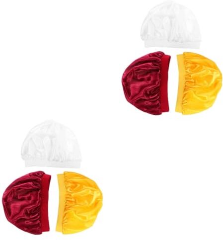 FOMIYES 6 Pz cuffiette di seta raso cravatta per di seta elmetti dormire bambini cuffia da bagno elasticità berretto da notte cuffia da doccia cappello bambino per