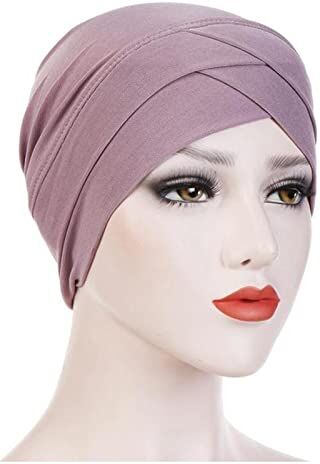 PiurUf Fascia Per Capelli Le donne in velluto cappello turbante cappello musulmano hijab cappucci femminile morbido bandana fascia hijabs testa wrap accessori for capelli Fascia Per Capelli Donna (Size : 23