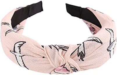 JAZIEL Top Knot Turban Twist Hairband Retro Elastic Hair Hoop Headwrap Fascia per le donne Accessori per copricapo con stampa,14