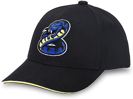 Inter Cappellino da Baseball, Collezione Back to Stadium, 100% Cotone, Unisex Bambino/a, Nero/Blu, Taglia Unica