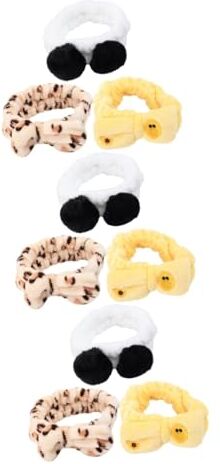 MAGICLULU 9 Pz per il lavaggio elastica con fiocco pratico archetto elastici scrunchies Cerchietto per ragazze cerchietti bambina per ragazze in peluche Terme