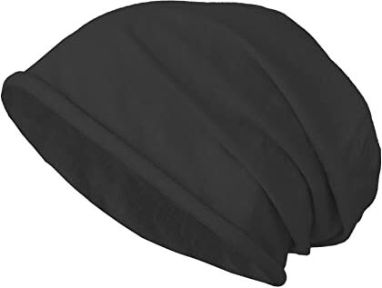 JOPHY & CO. Berretto 100% cottone Elastico e Lungo Unisex per Adulti Uomo Donna e Bambini Cappello in Stile Slouch Leggero cod.1213 (Nero, Adulto)