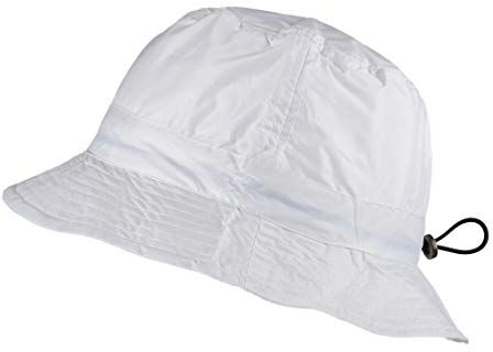 Toutacoo , Cappello da Pioggia in Nylon Regolabile (06-Bianco/M/L)