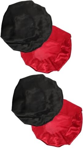 FRCOLOR Shower Cap 4 Pz berretto da notte a larga grande cuffia da doccia cuffia di seta tappo bidet cuffie da doccia grandi cuffie da bagno affidabili fiancata cappello raso