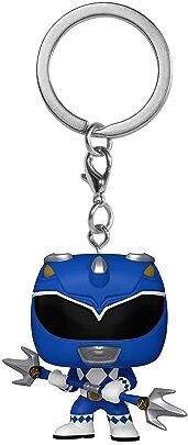 Funko Pop! Keychain: Mighty Morphin Power Rangers 30th Blue Ranger Power Rangers TV Mini Figura in Vinile da Collezione Novità Portachiavi Riempitivi per Calze Idea Regalo TV Fans