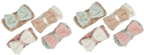 Ipetboom 8 Pz Turbante Fasce Per Con Fiocco Per Cerchietto Per Per Il Trucco Bandana Coniglietto Fasce Alla Moda Mancare Papillon Regolabile