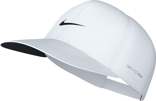 Nike -100 U NK DFADV Club cap U SAB P Cappellino Unisex Adulto White/Black Taglia S/M