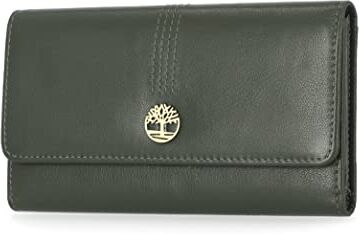 Timberland Portafoglio da donna in pelle RFID Flap Clutch Organizer, Foglia d'uva., taglia unica