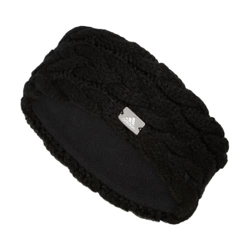 Adidas Women's Fashion Knit Headband, Black/Grey/Silver Metallic, One Size
