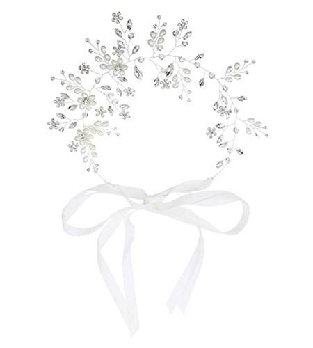 Joma Romantico cristallo perla fiore fasce Fasce per capelli gioielli nozze Accessorries capelli per donne Headpiece Hair Vine