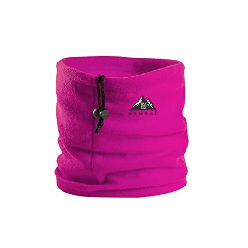 Nemrac Scaldacollo Termico Invernale in Pile, Cappello Scaldacollo per Sport Ciclismo Sci Trekking Pesca Montagna Passeggiata, Scaldacollo Unisex Uomo Donna (Rosa)