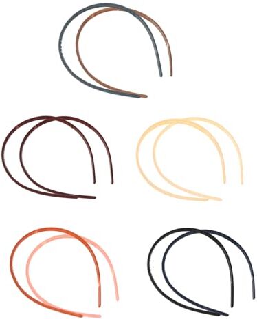 FRCOLOR 10 Pezzi per semplice cerchietto per portachiavi mini zaino barrette forcine cerchietti bambina per ragazze per le donne ragazza copricapo