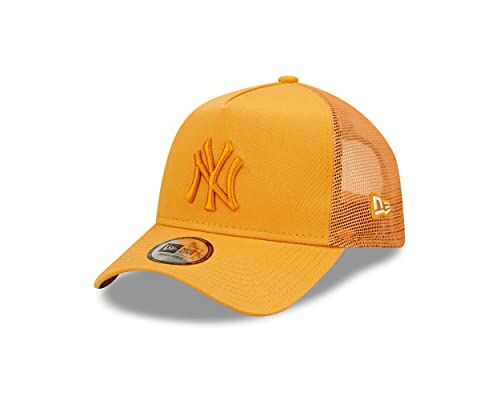New Era A-Frame Adjustable Trucker cap Mesh Gelb Baseball York Yankees Fan Kappe Hut One-Size
