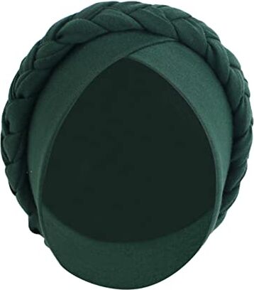 Generico Abbigliamento Yoga Donne Cancro Sciarpa Cappello Cap Sciarpa Turbante Wrap Turbante Cappelli Copricapi Cerchietto Rosso Velluto (Green, One Size)