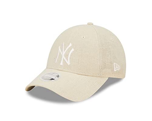 New Era Baseball Fanartikel York Yankees MLB Frauen Beige Leinen verstellbar 9Forty Adjustable cap One-Size