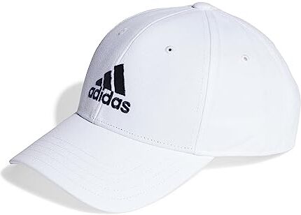 Adidas Bball cap COT Cappellino Unisex Adulto White/Black Taglia OSFM