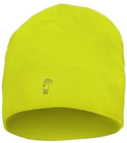 ALPIDEX Berretto Corsa Calcio Sportivo Bici Moto Cappello Running Donna Uomo Transpirante Leggero Skull cap Copricapo Sottocasco, Colore:Neon Yellow