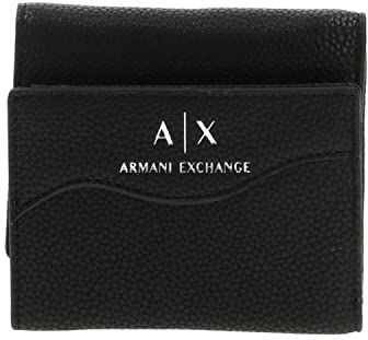 Armani Wave Portafoglio bi-fold Da donna, Black,