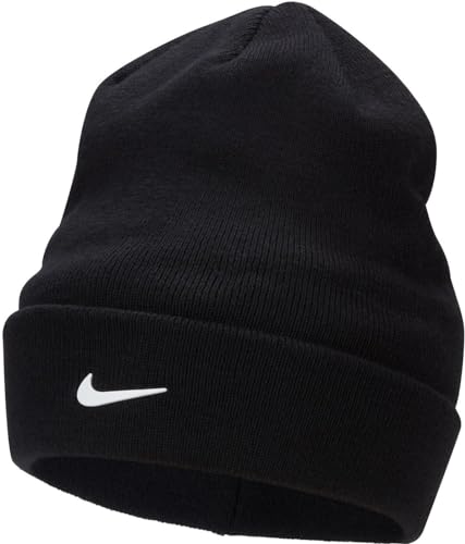 Nike K NK Peak Beanie SC SWSH Berretto Unisex Bambino Black/White Taglia 1SIZE