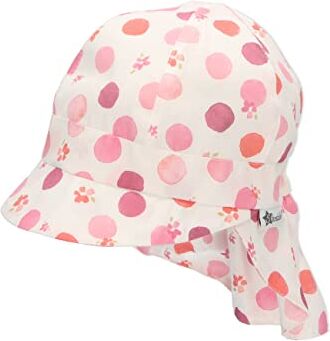 Sterntaler Berretto da bambina con protezione per il collo Punkt, cappello da sole, colore ecru, 43