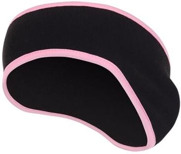 Generic 1 pz ragazze in pile copertura dell'orecchio cuffia for l'orecchio fascia invernale scaldaorecchi for uomo donna corsa sci sport all'aria aperta capelli sudore (Color : Black Pink)