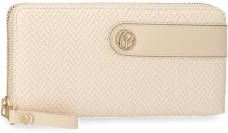 Pepe Jeans Sprig Portafoglio con Porta carte di credito Beige 19,5 x 10 x 2 cm Pelle sintetica by Joumma Bags, Beige, Taglia unica, Portafoglio con porta carte di credito