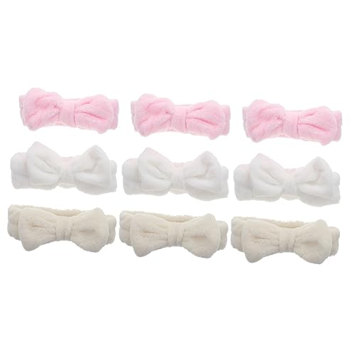 Housoutil 9 Pz per cerchietti bambina elasticità copricapo accessori per sciarpa Da donna vello di corallo