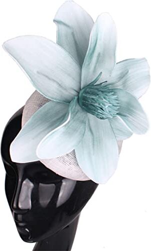 Lmtossey Fascinator Fascia per capelli in lino, con fiore