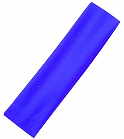 CUCTUO Fascia da donna in denim per neonata, per yoga, colori in cotone, 12 accessori elastici sportivi (blu, taglia unica)