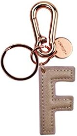 Legami My Initial Portachiavi F (Pink) Rosa Oro, Key Chain Unisex Adulto, Taglia unica