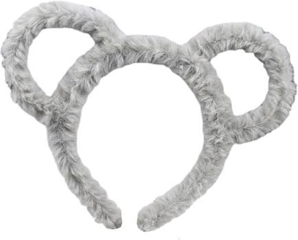 CLSSLVVBN Cerchietto per capelli per donna, fascia invernale in peluche spessa, semplice e durevole, ampia occasione applicabile, poliestere premium, Grigio