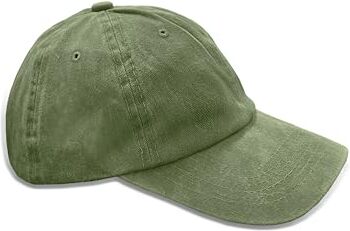 TMK Cappello da Baseball Basket Vintage Invecchiato Unisex cod.2026 (Militare Vintage, 1)