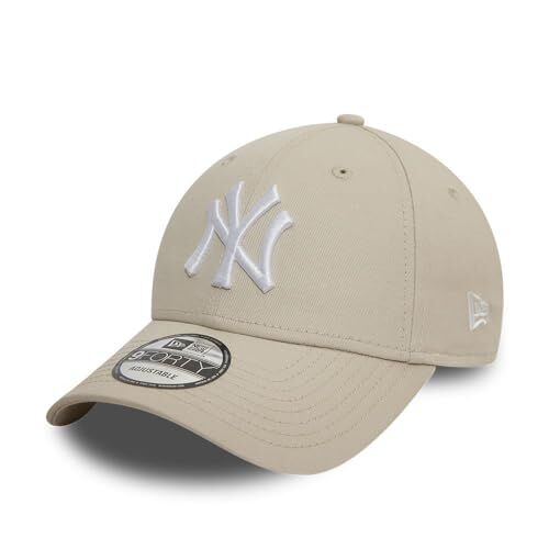 New Era New York Yankees MLB League Essential Beige Bianco 9Forty Berretto Regolabile