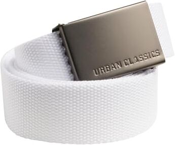 Urban Classics Cintura Unisex per Uomini e Donne, Cintura con Fibbia Scorrevole in Metallo, Regolabile, 100% Poliestere, Lunghezza 120 cm, Diversi Colori Disponibili, Taglia Unica