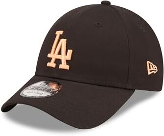 New Era Dodgers Berretto MLB Baseball Los Angeles Cappellino per i sostenitori Regolabile Cappello League Essential Nero