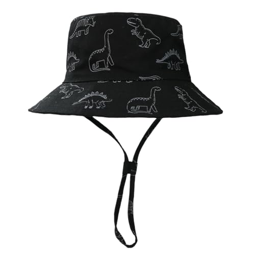 DRESHOW Unisex Bambino Secchio Regolabile Protezione del Sole Cappello per Neonata Ragazza Ragazzo Neonato Bambini Bambino Pieghevole Cappelli da Sole da Spiaggia UPF 50+