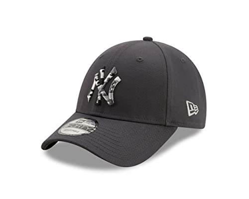 New Era York Yankees cap Kappe MLB 9Forty Strapback Fanartikel Baseball Grau One-Size