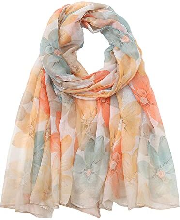 Dwevkeful Fasce per Capelli Donna Sciarpa a quadrata in chiffon con stampa moda donna Sciarpe al collo leggere Bandana per Fazzoletto da collo Capelli per Decorazione Capelli Ragazza Sposa