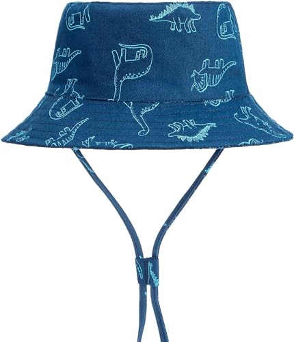 DRESHOW Unisex Bambino Secchio Regolabile Protezione Del Sole Cappello per Neonata Ragazza Ragazzo Neonato Bambini Bambino Pieghevole Cappelli da Sole da Spiaggia UPF 50+