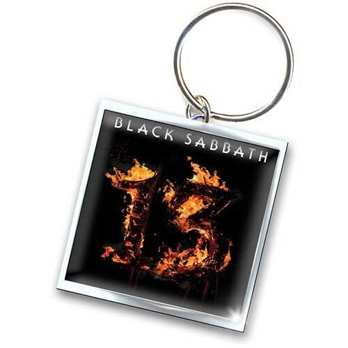 Black Sabbath Portachiavi  13 Keyring (Metallo Quadrato Con Foto)